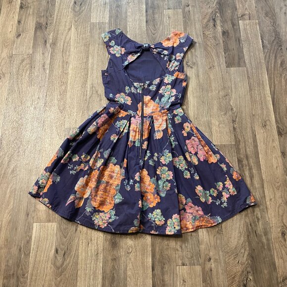 American Rag Floral A-Line Skater Dress Size XS whimsigoth whimsical boho retro - Picture 3 of 8